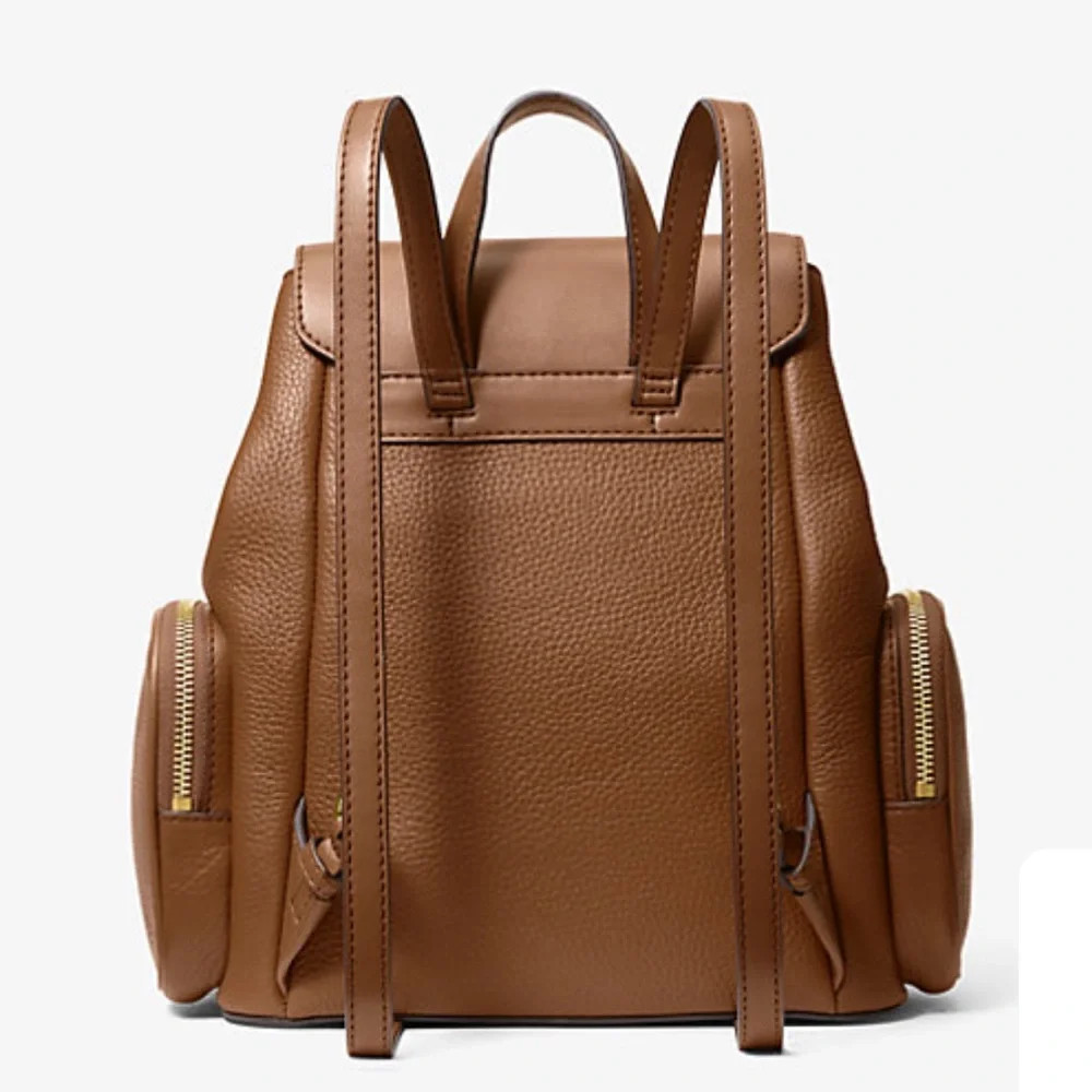 MICHAEL KORS Jet Set Medium Pebbled Leather Backpack